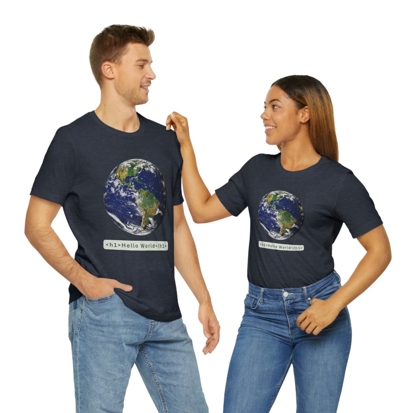 Hello World! HTML T-shirt (Unisex, Adult Sizes)