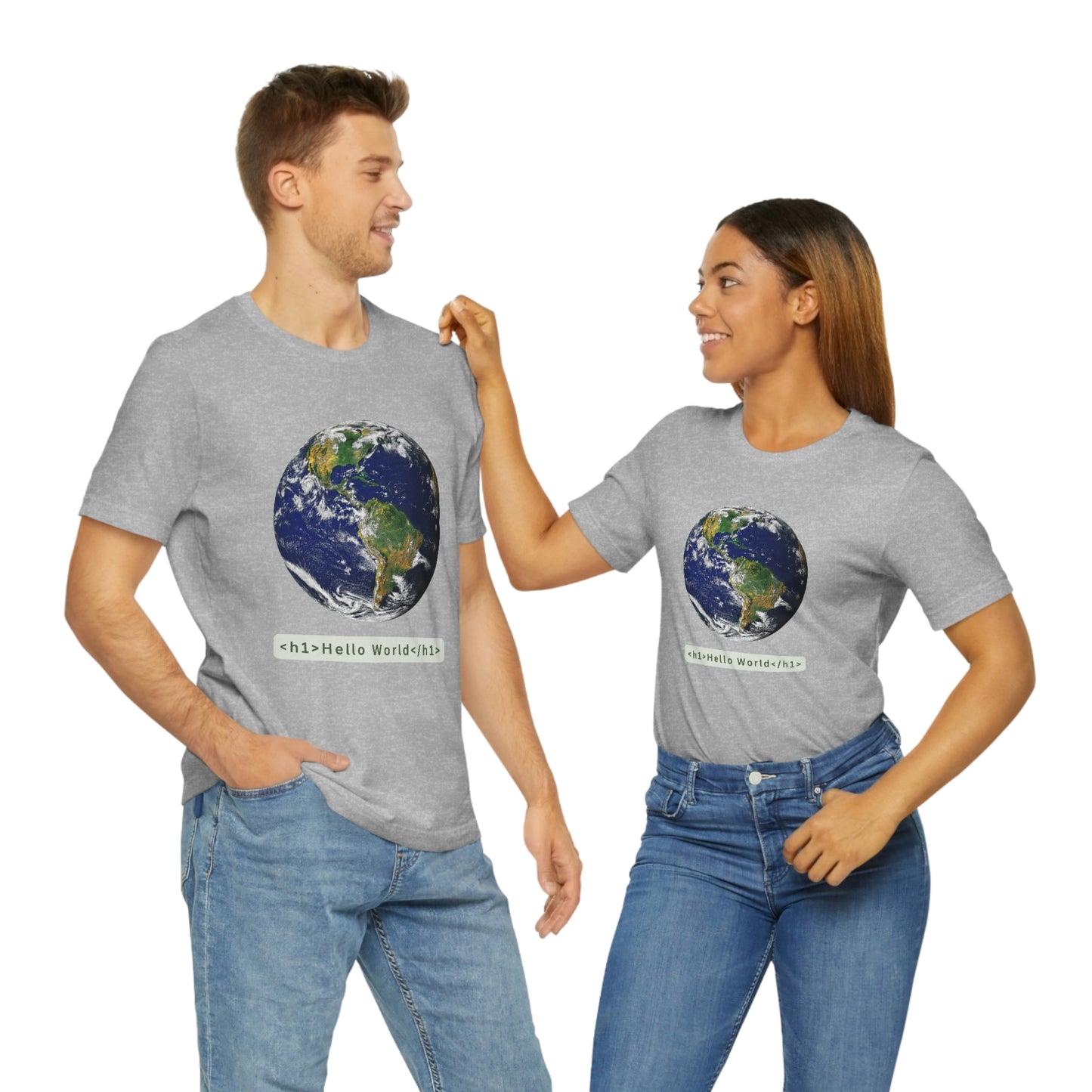 Hello World! HTML T-shirt (Unisex, Adult Sizes)